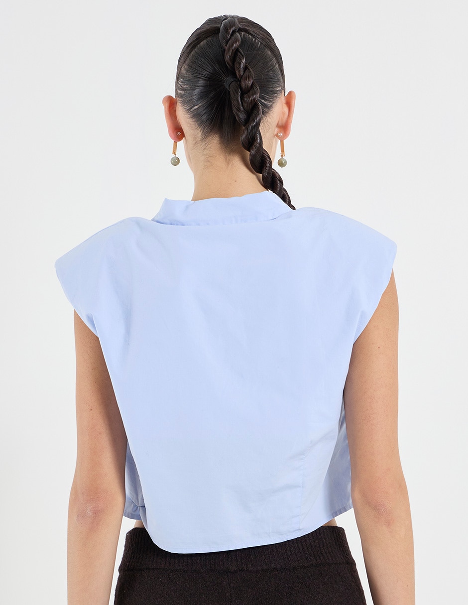 Blusa sin manga para mujer 2