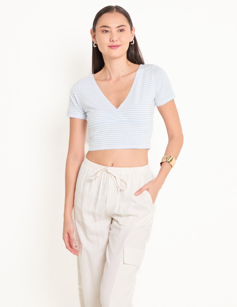 Top escote V