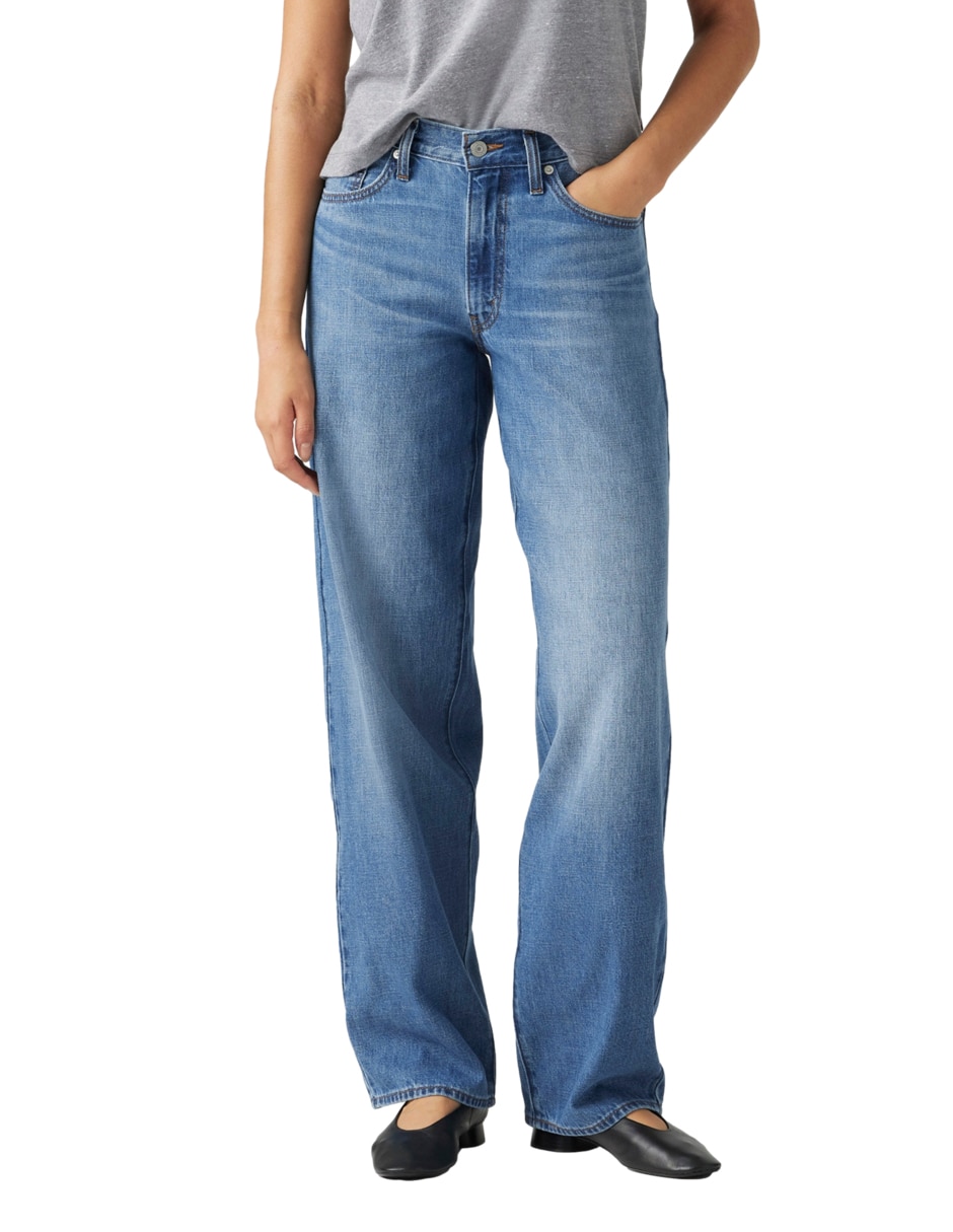 Jeans cargo baggy para mujer