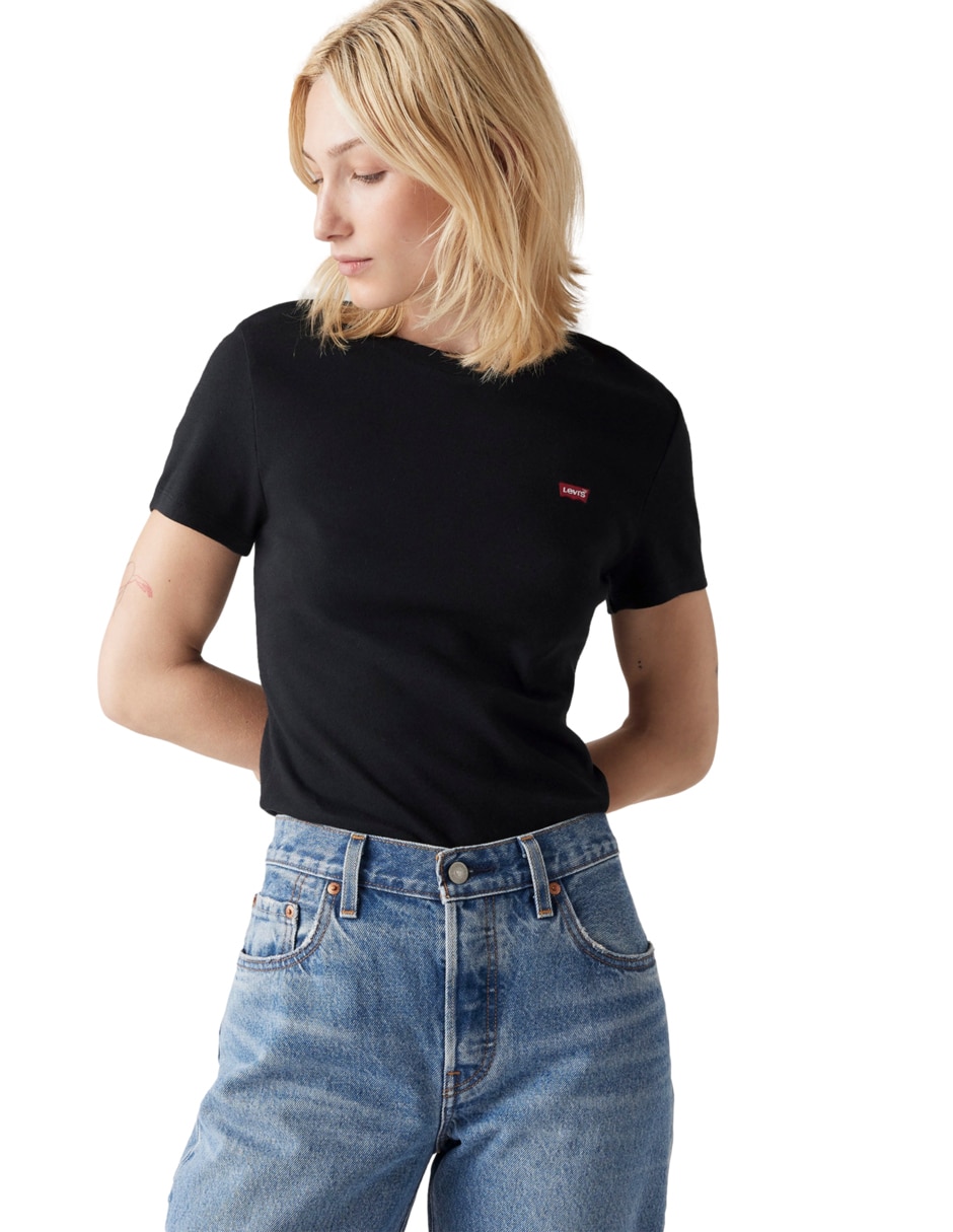 Playera manga corta cuello redondo para mujer 3