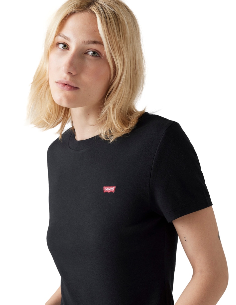 Playera manga corta cuello redondo para mujer 4
