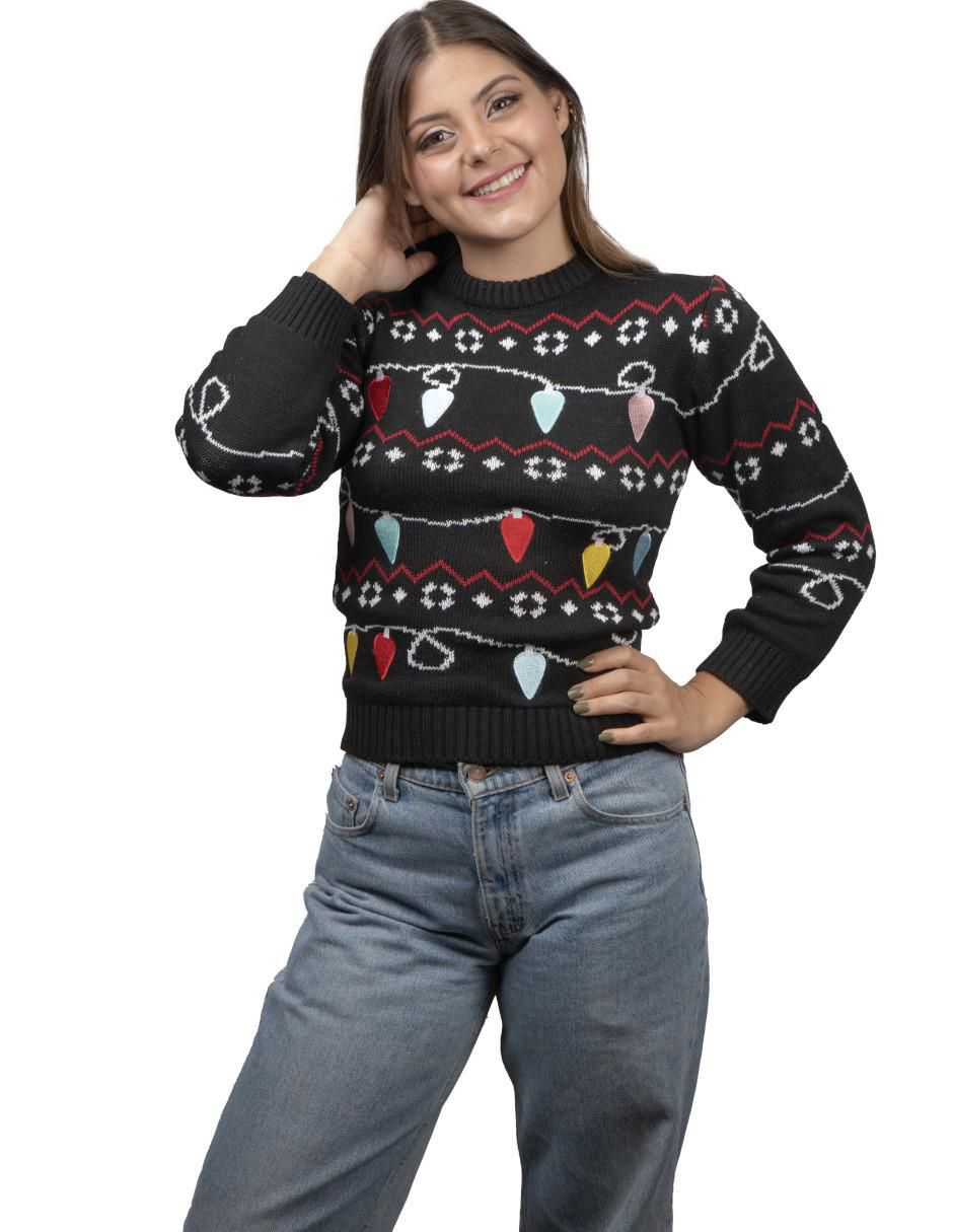 Suéter cuello redondo para mujer 1