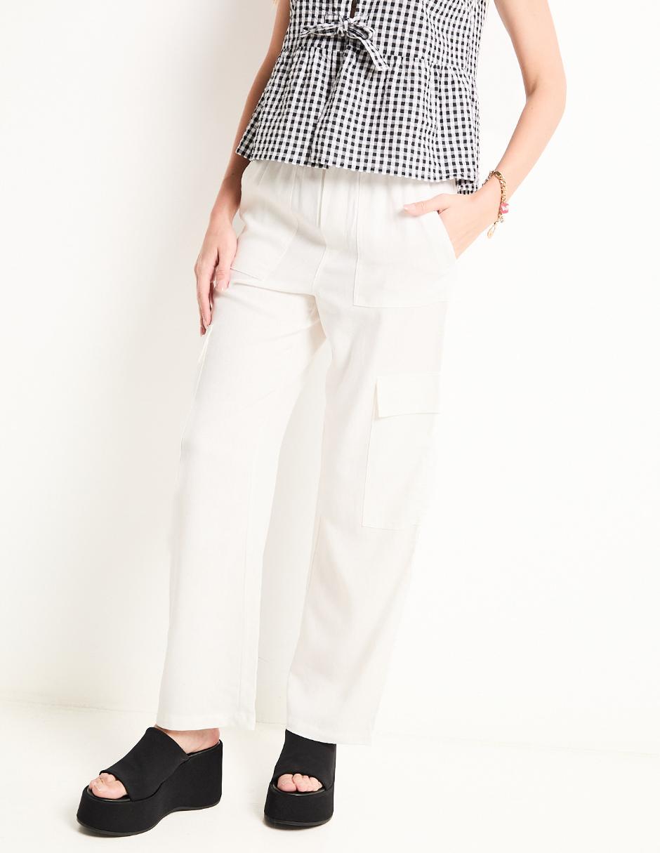 Pantalón cargo straight para mujer Pantalón cargo straight para mujer