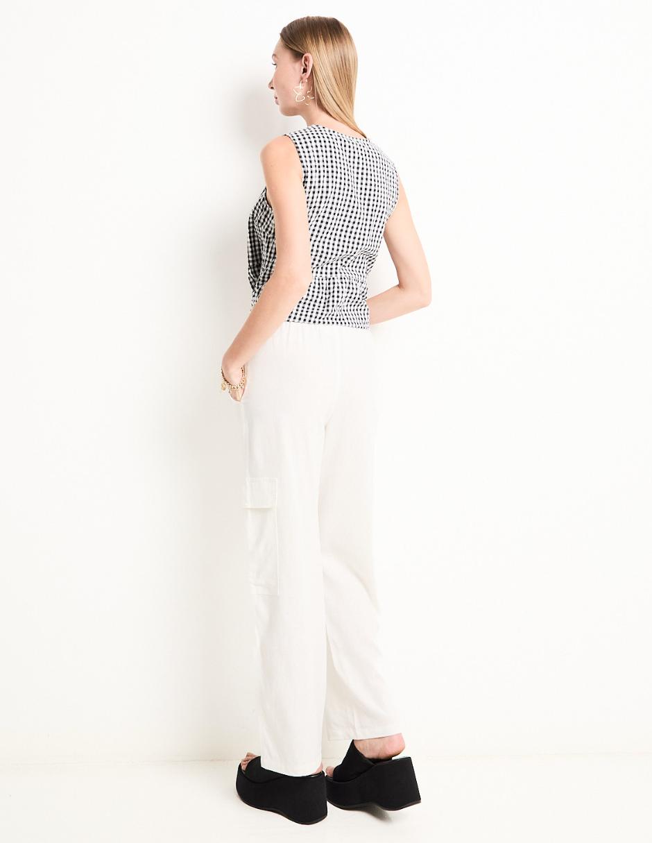 Pantalón cargo straight para mujer 2
