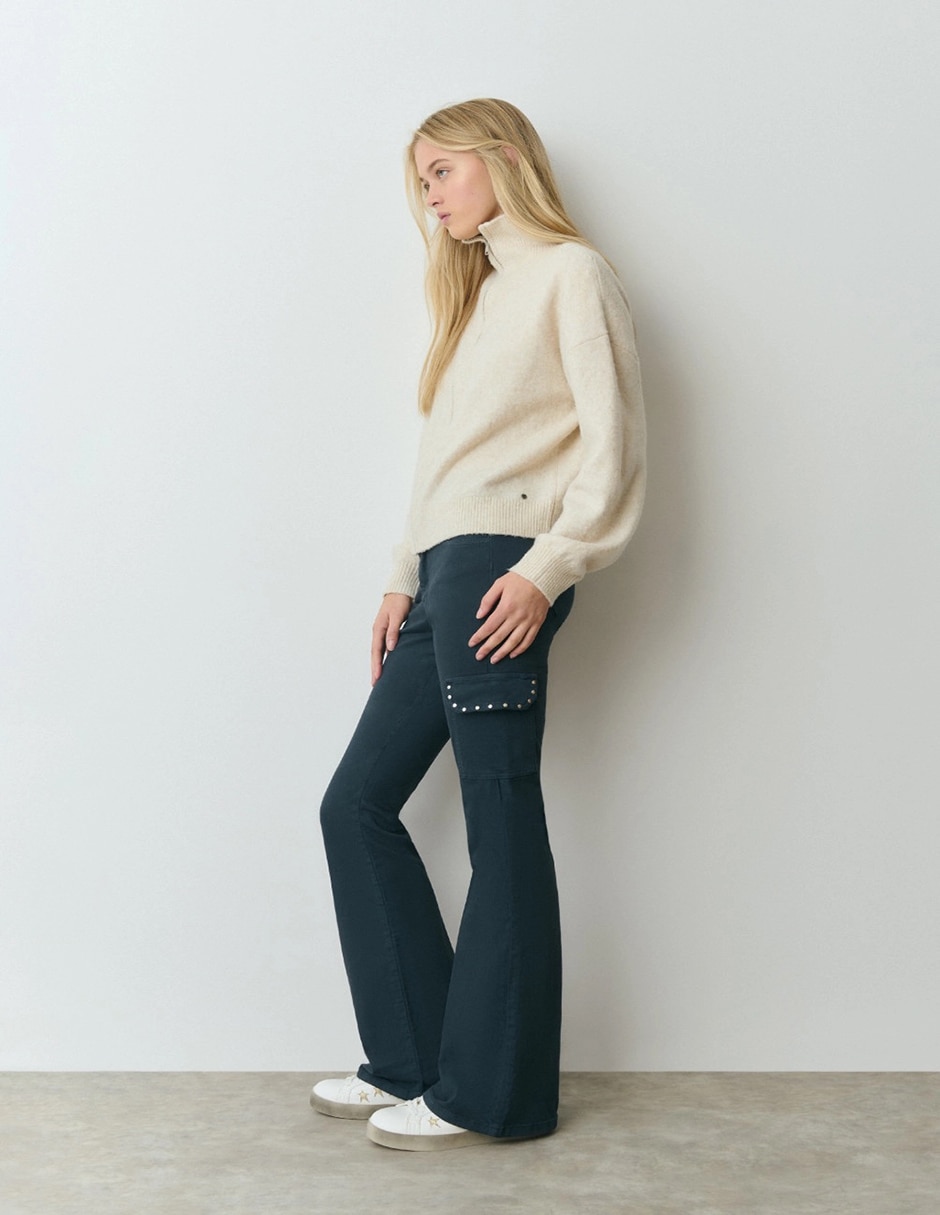 Pantalón acampanado para mujer 3