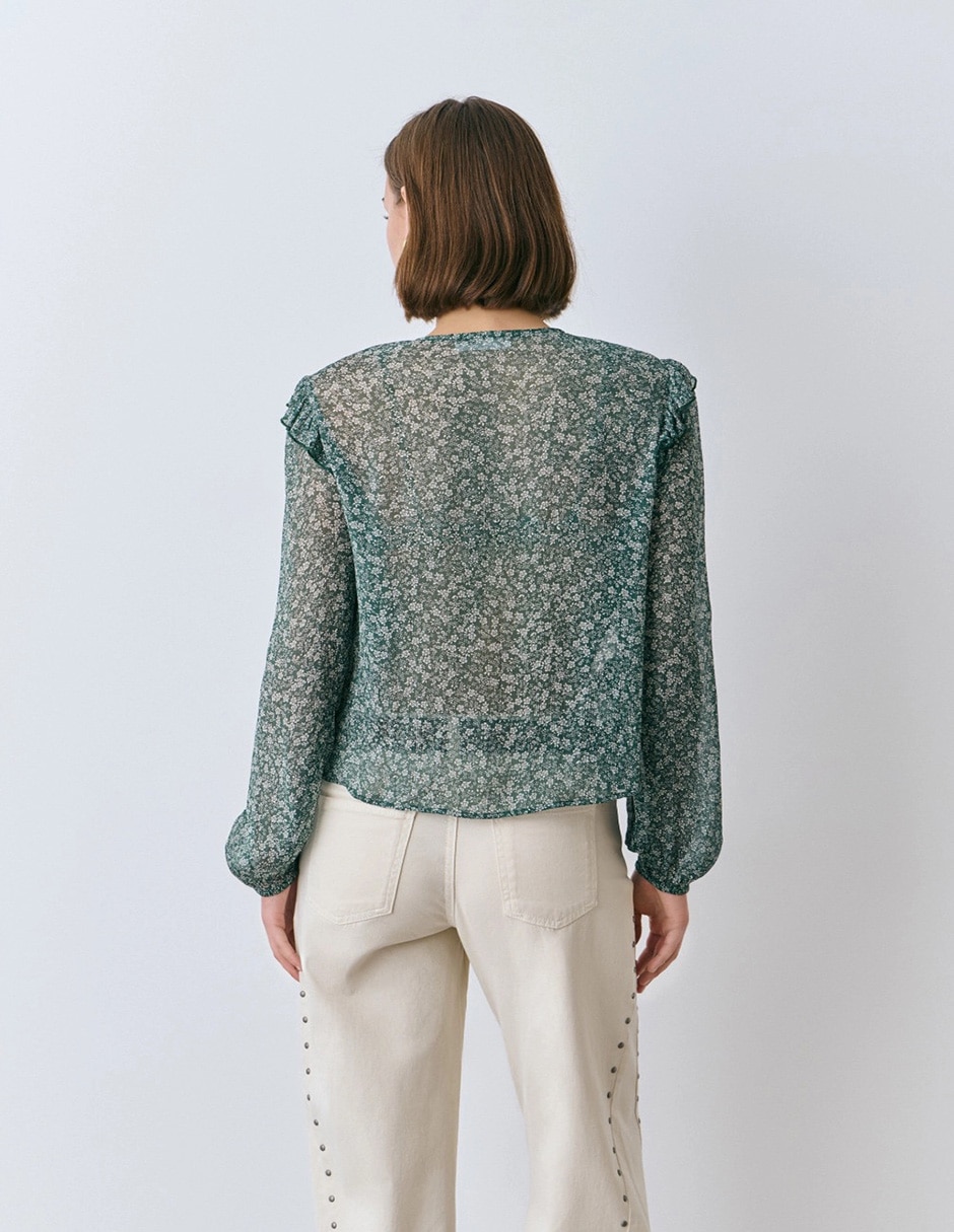 Blusa manga larga para mujer 3