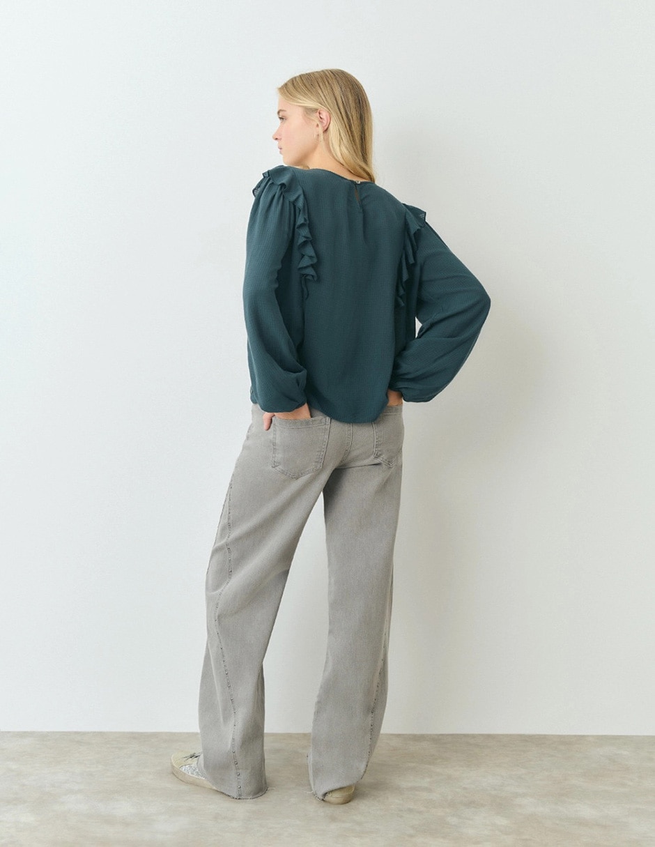 Blusa manga larga para mujer 2