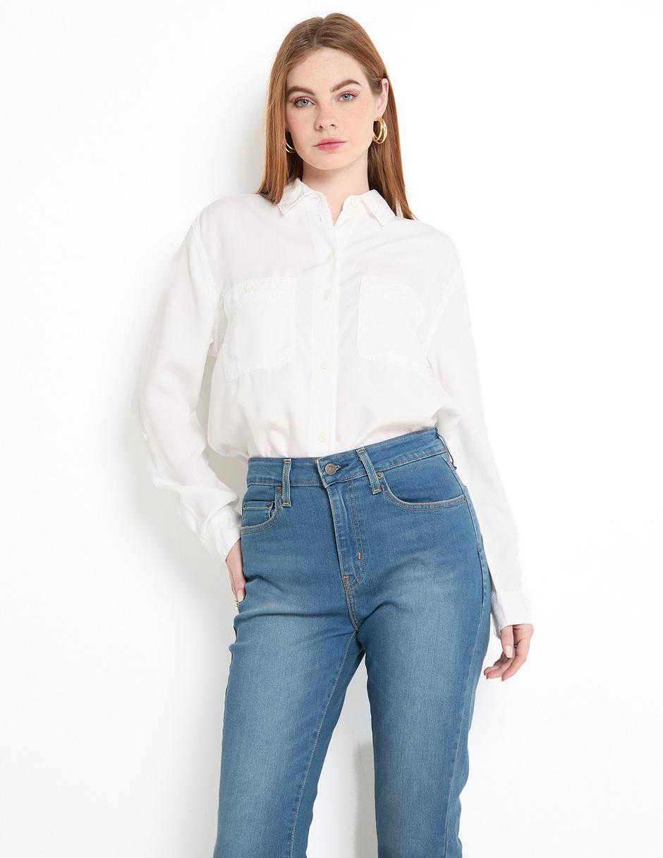 Blusa manga larga para mujer