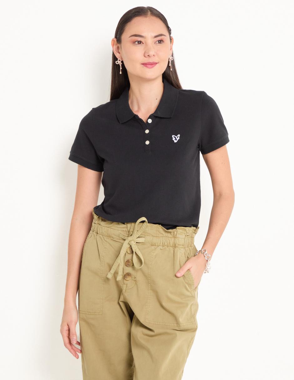 Playera tipo polo para mujer