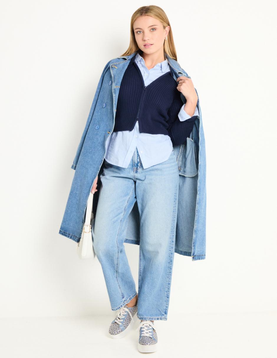 Jeans boyfriend corte cintura para mujer 3