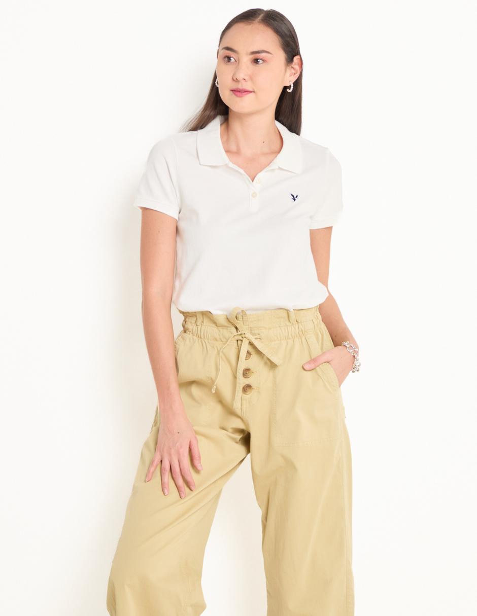 Playera tipo polo para mujer