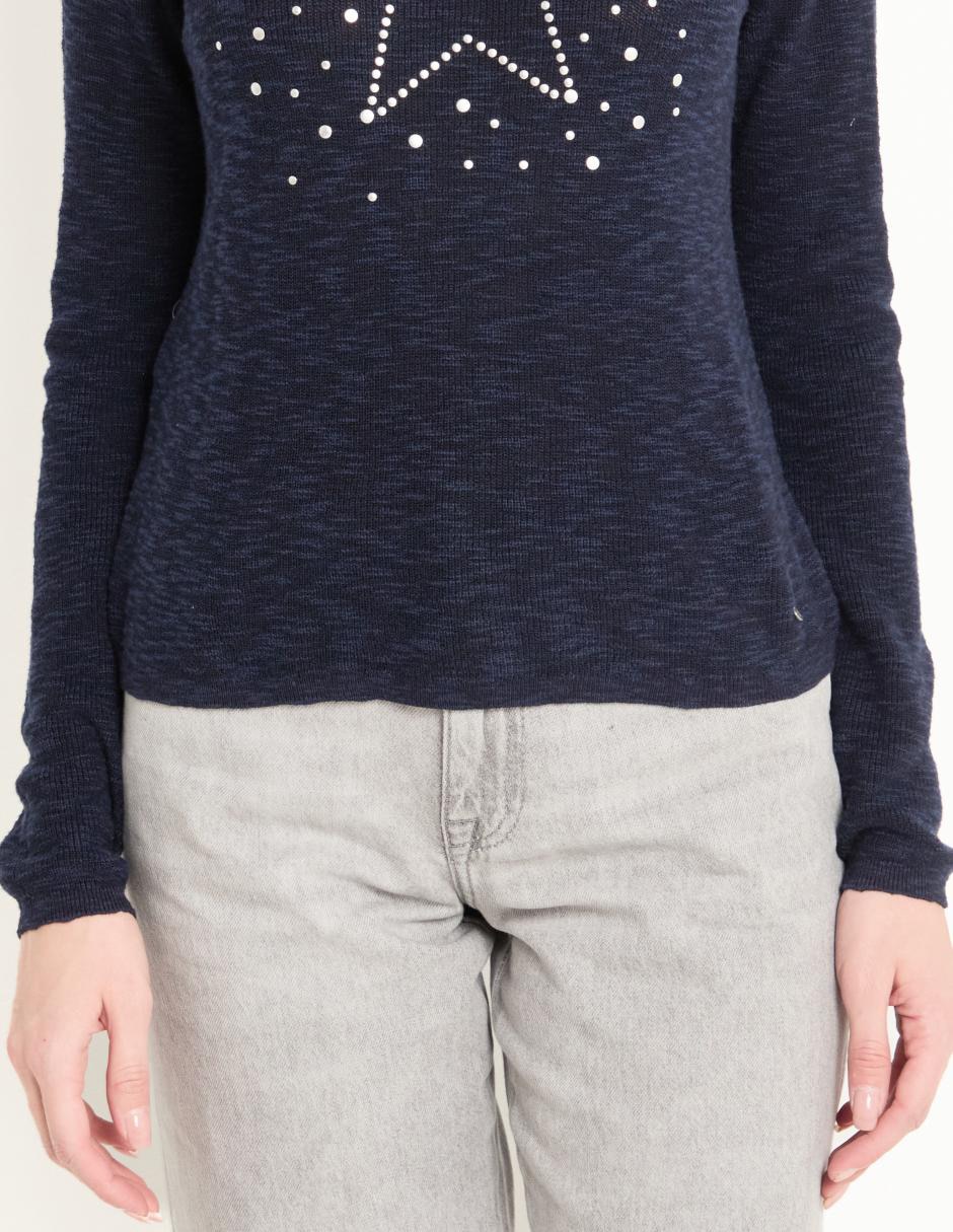 Suéter cuello redondo para mujer 5