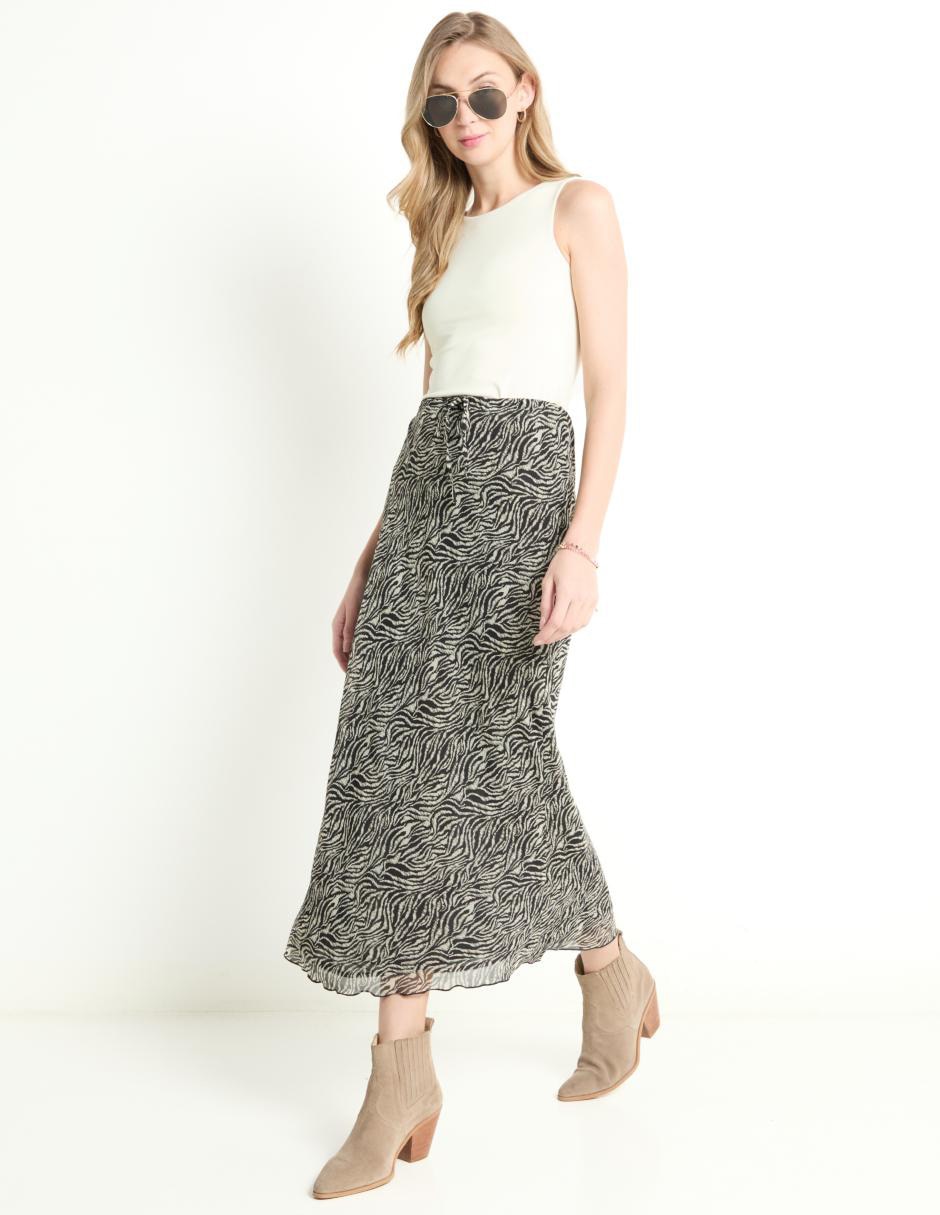 Falda crop a la cintura 3
