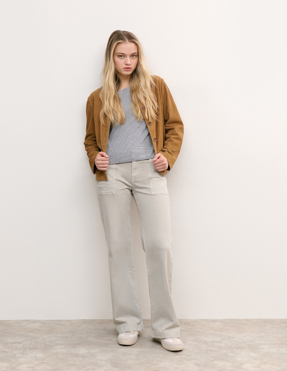 Pantalón regular para mujer