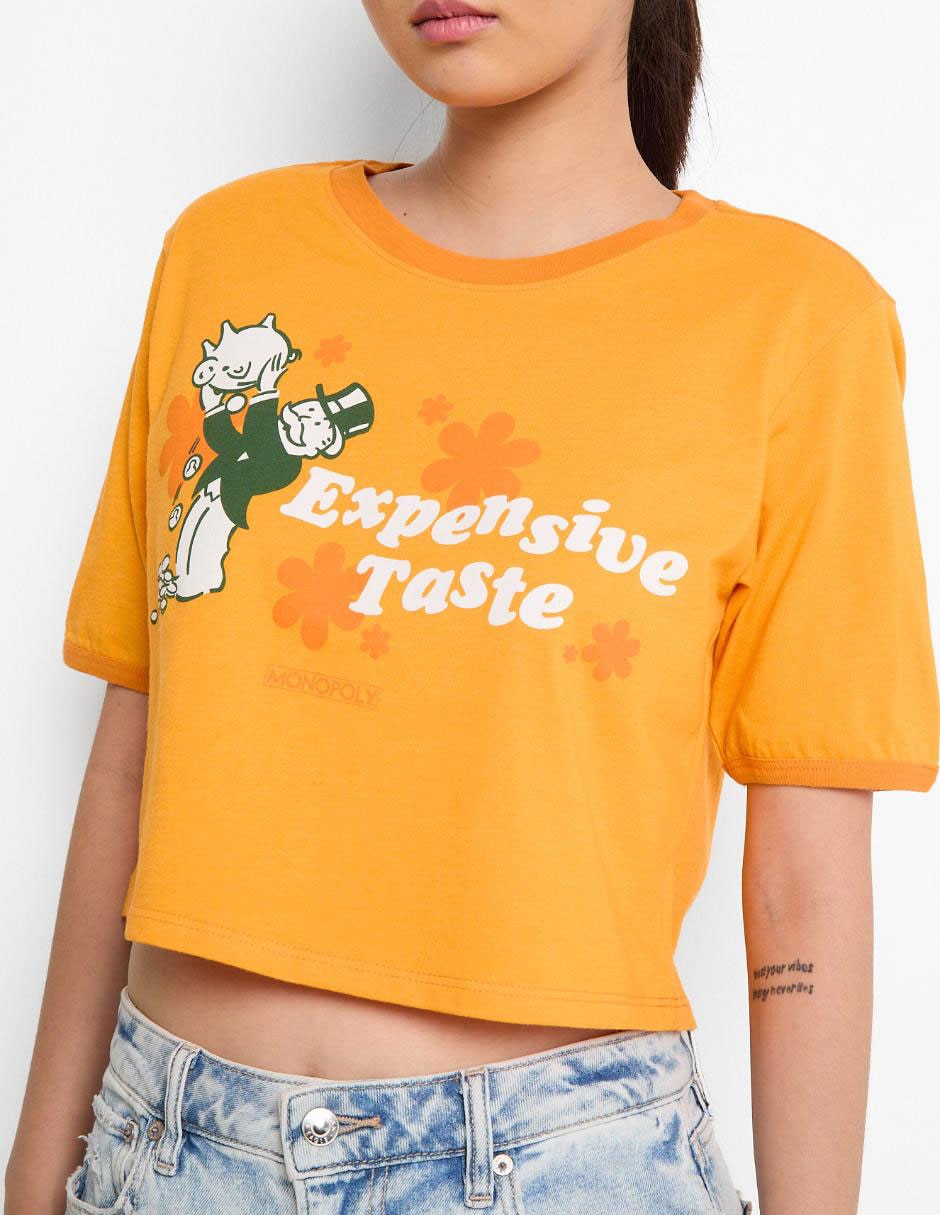 Playera manga corta cuello redondo para mujer 4