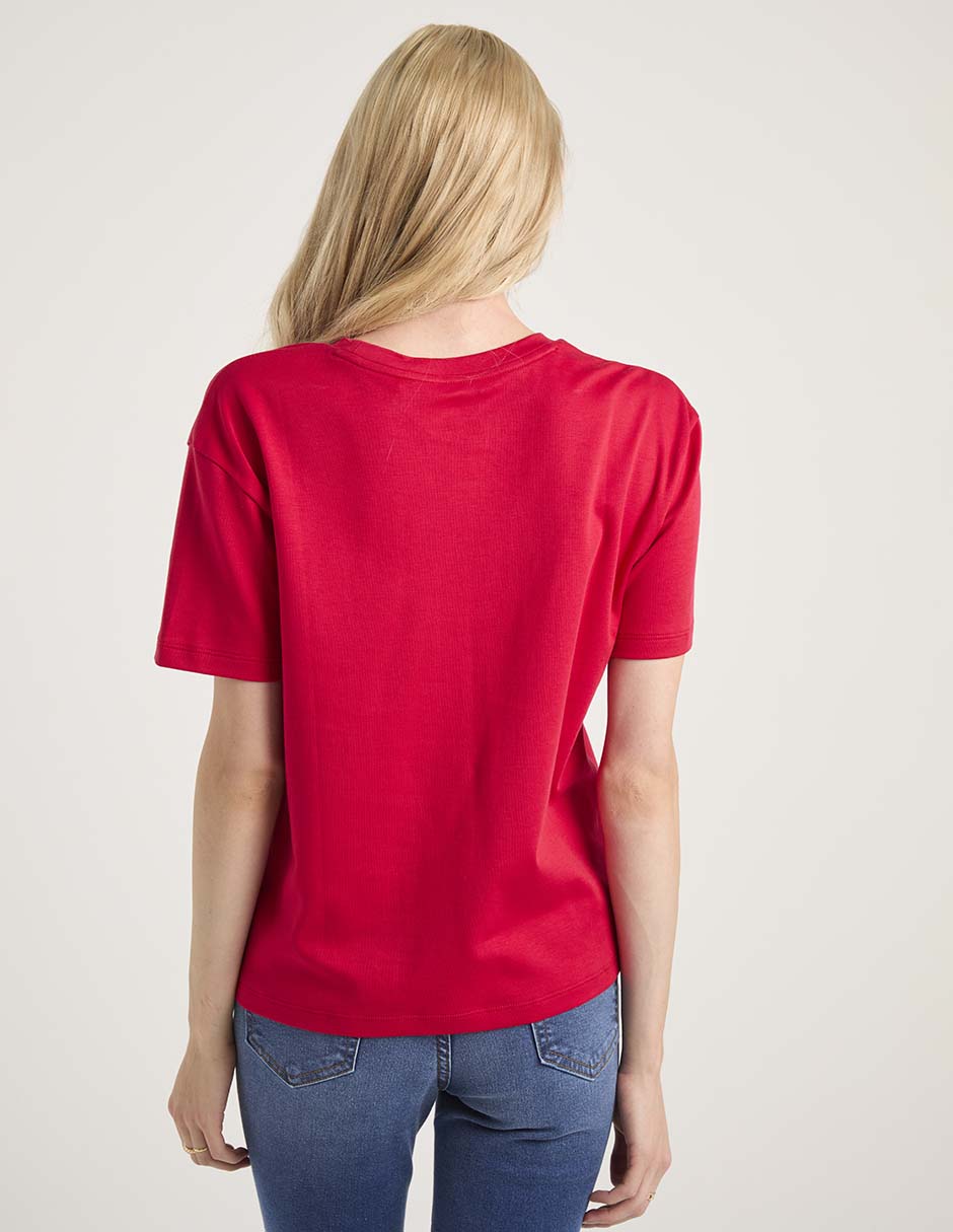 PLAYERA 365 ESSENTIAL ES540-0, M, ROJO