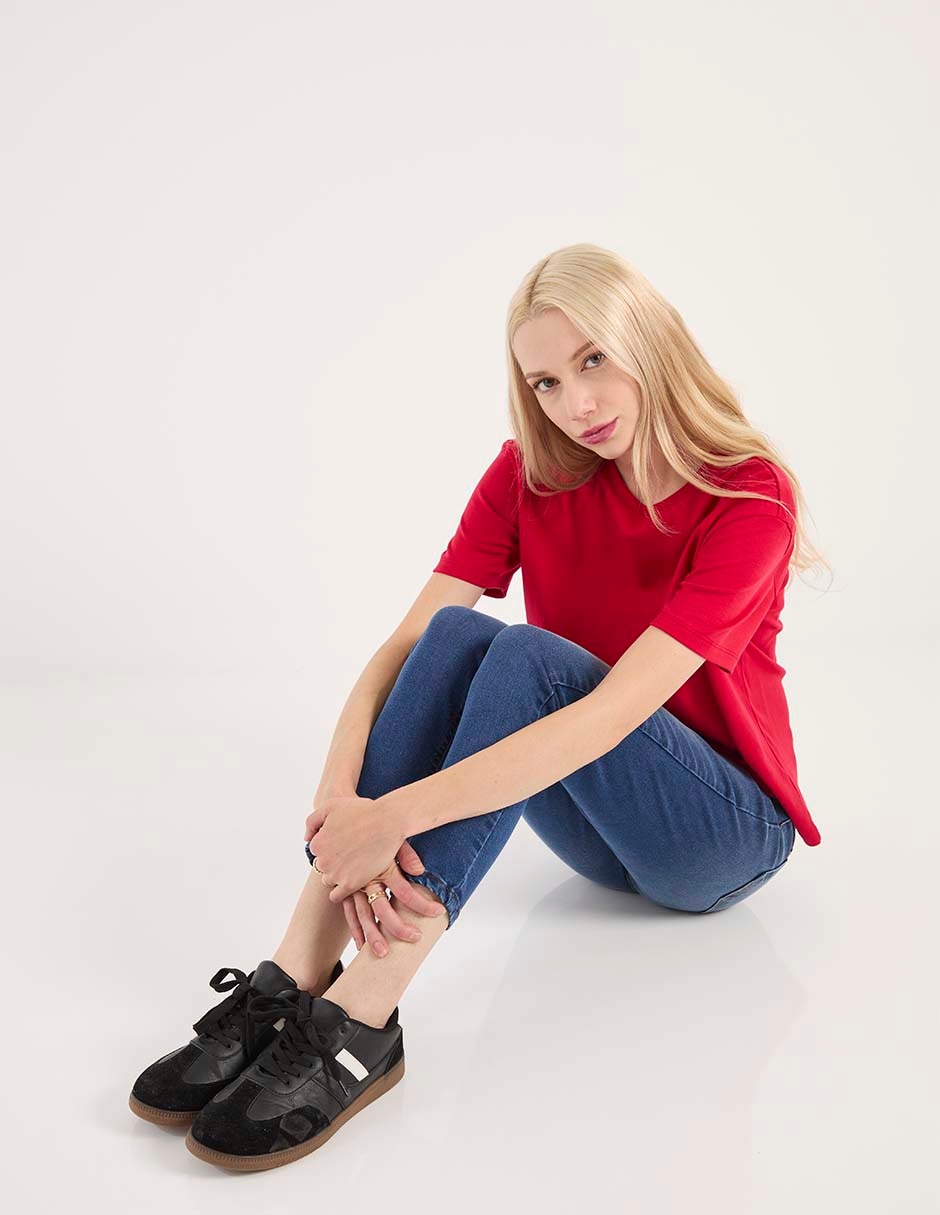 PLAYERA 365 ESSENTIAL ES540-0, M, ROJO