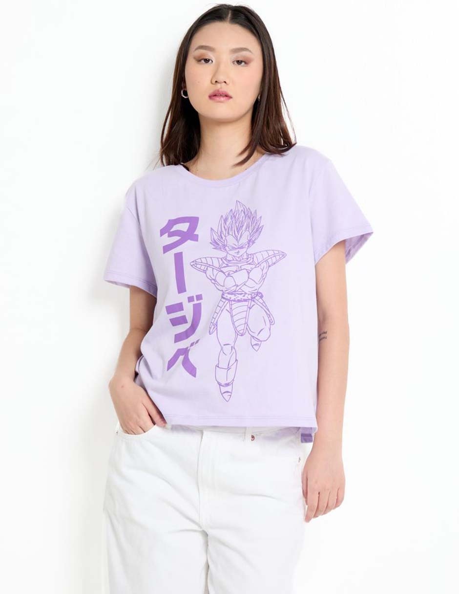 Playera manga corta Dragon Ball cuello redondo para mujer 1