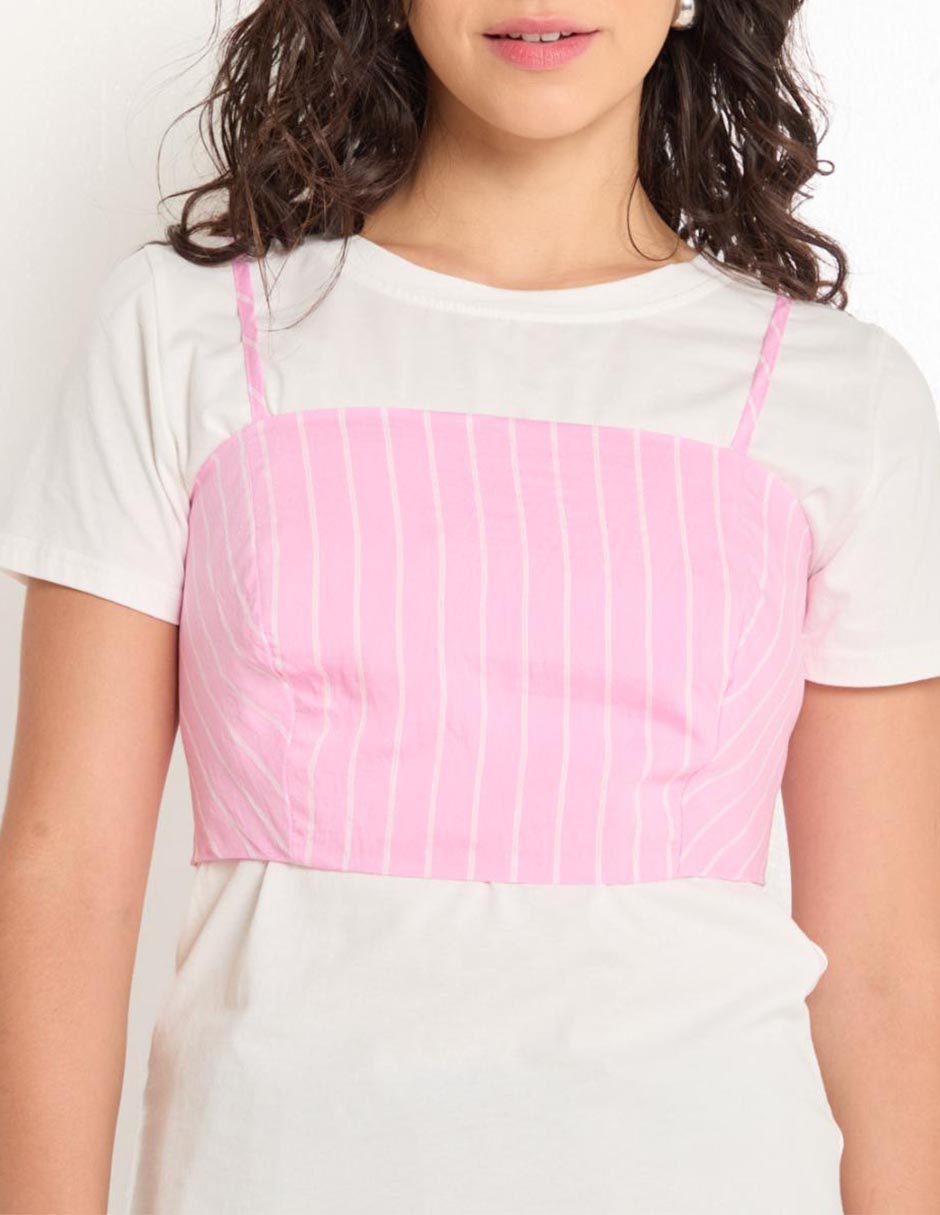 Top escote cuadrado tirante ajustable 4