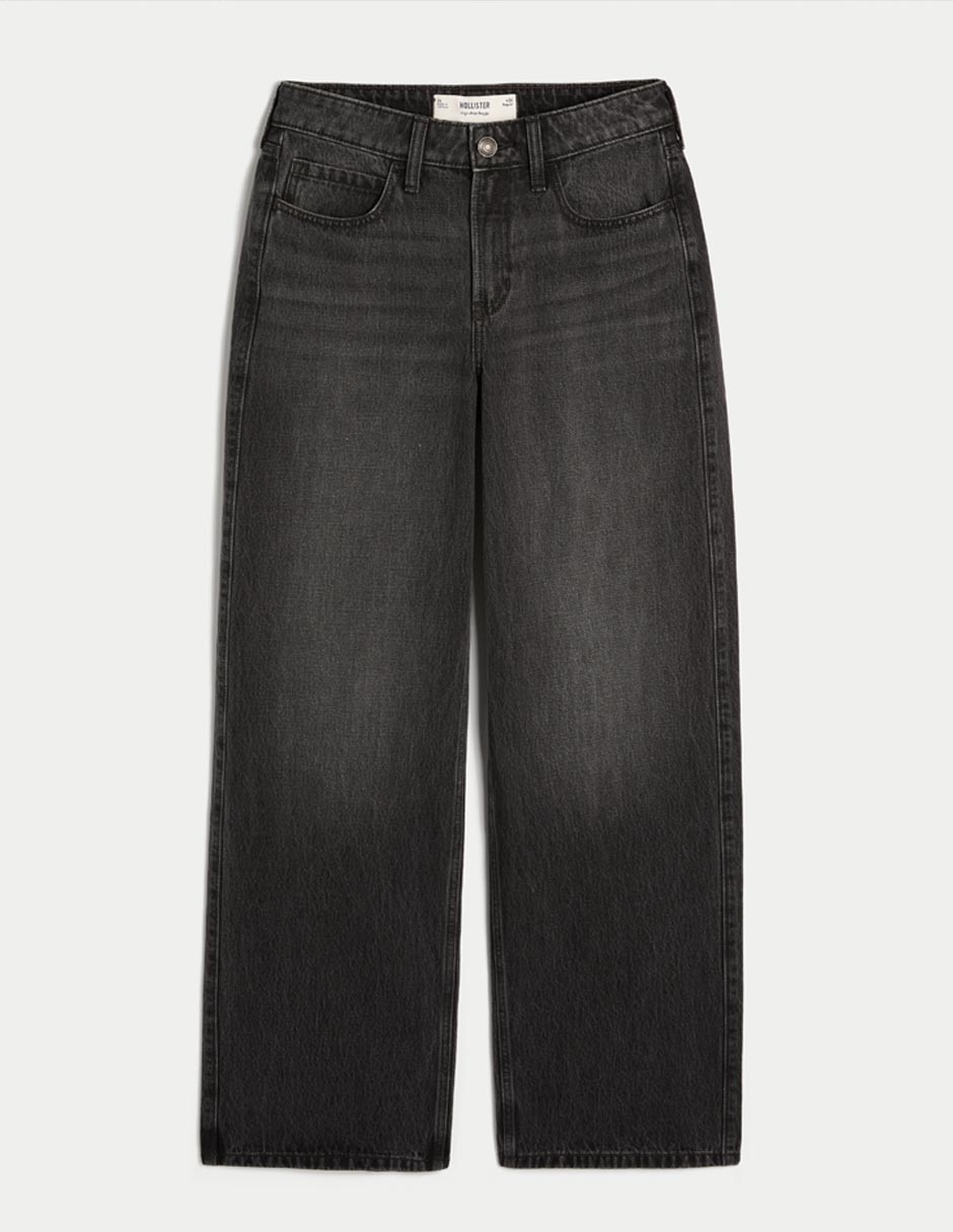 Jeans baggy corte cintura alta para mujer Jeans baggy corte cintura alta para mujer