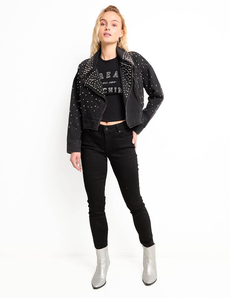 Playera manga corta cuello redondo para mujer 3