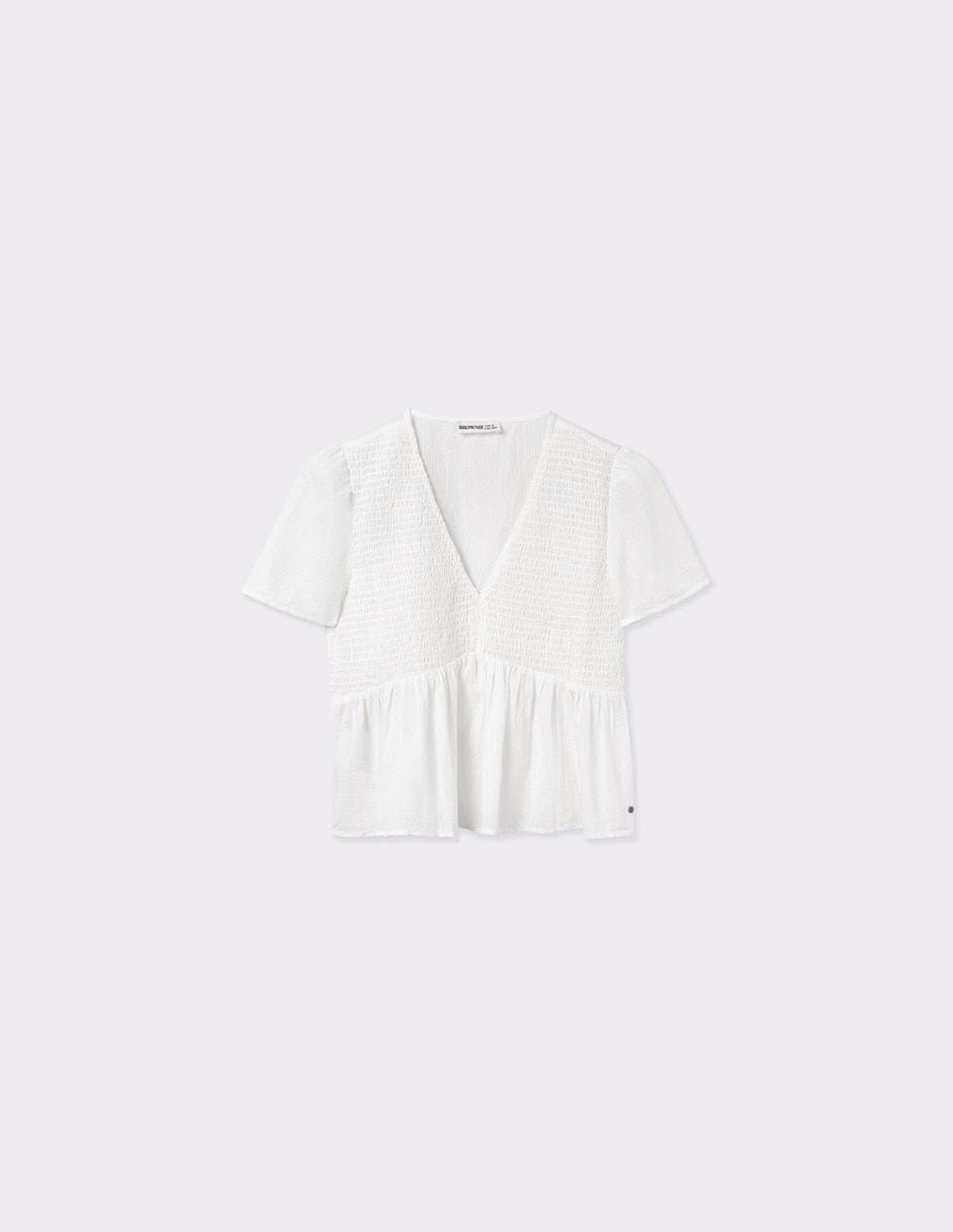 Blusa manga corta para mujer 6