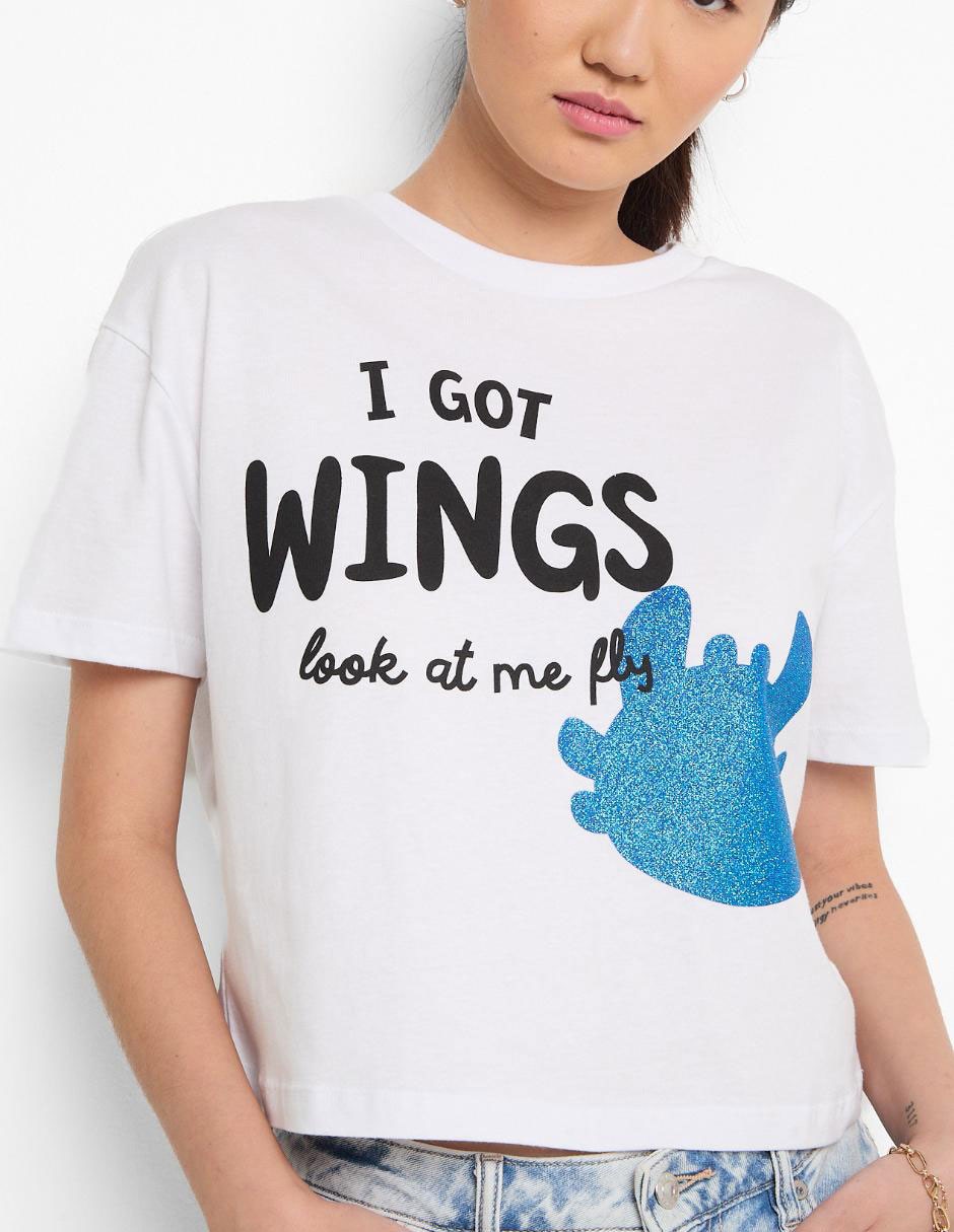 Playera manga corta cuello redondo para mujer 4
