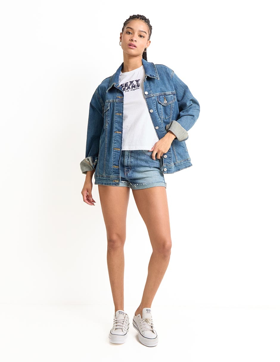 Playera manga corta cuello redondo para mujer 3