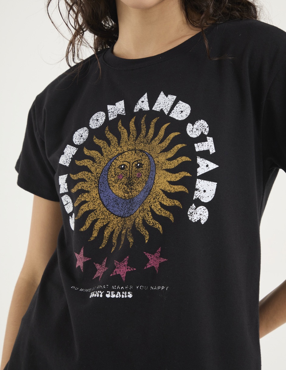 Playera manga corta cuello redondo para mujer 4