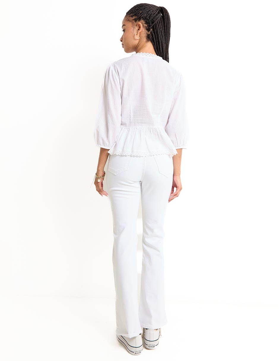 Pantalón acampanado para mujer 2