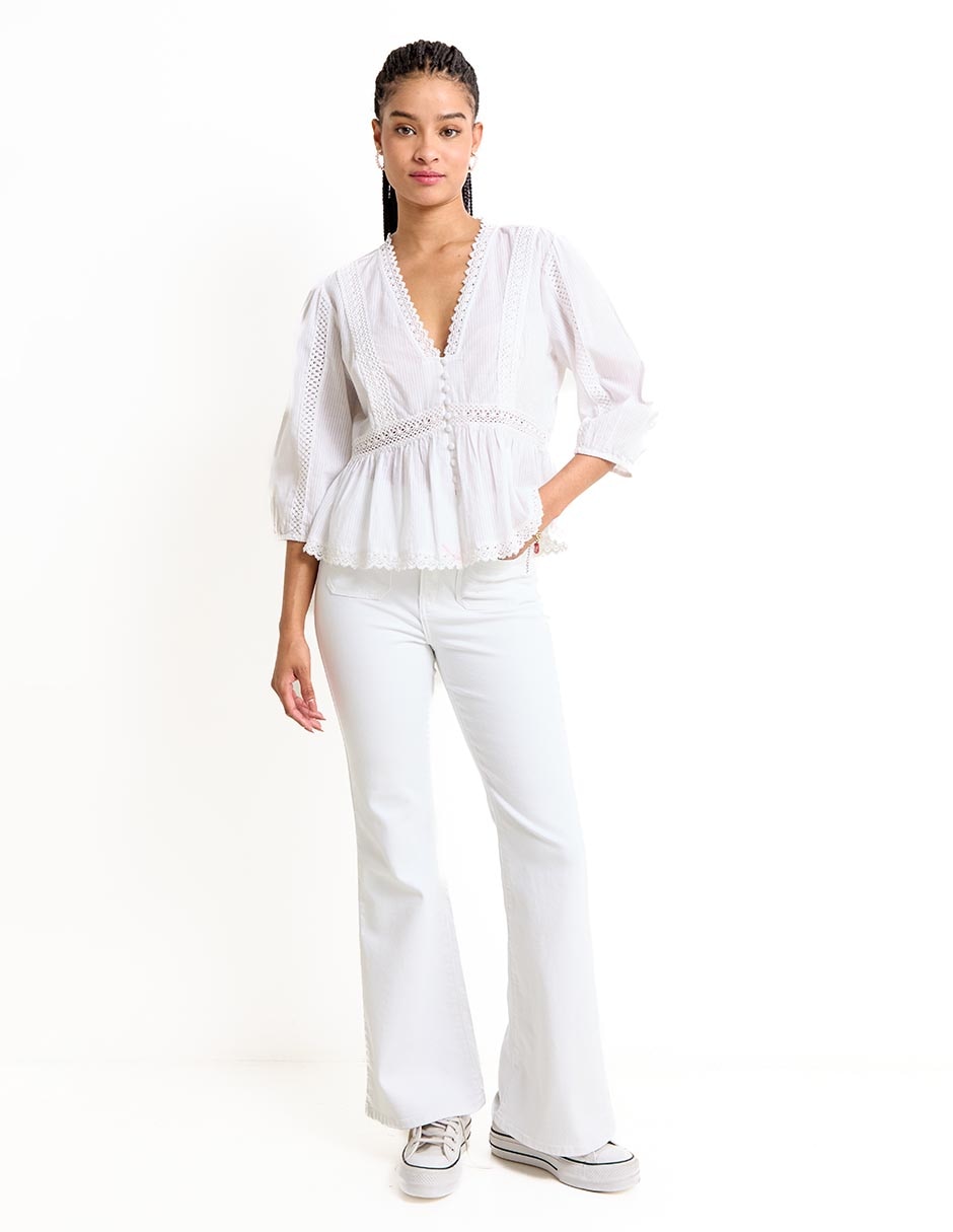 Pantalón acampanado para mujer 3