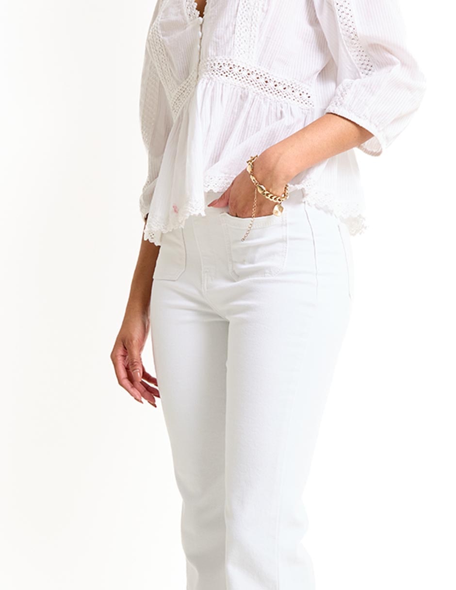 Pantalón acampanado para mujer 4