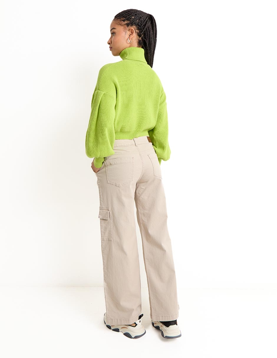 Pantalón cargo straight para mujer 2