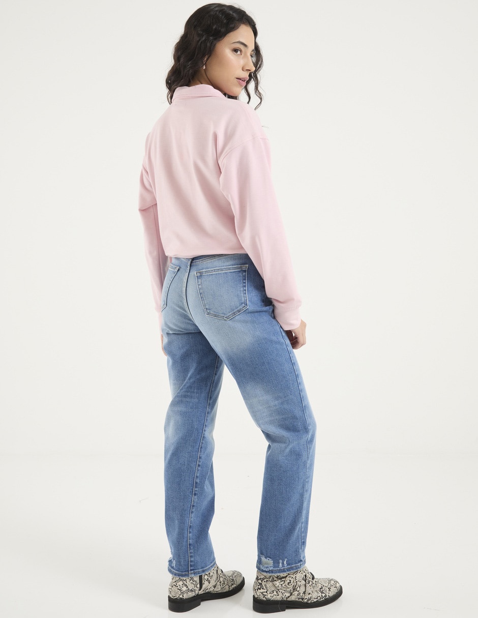 Jeans straight para mujer 2