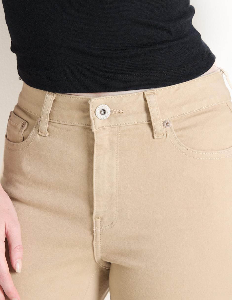 Jeans skinny corte media cintura para mujer 4