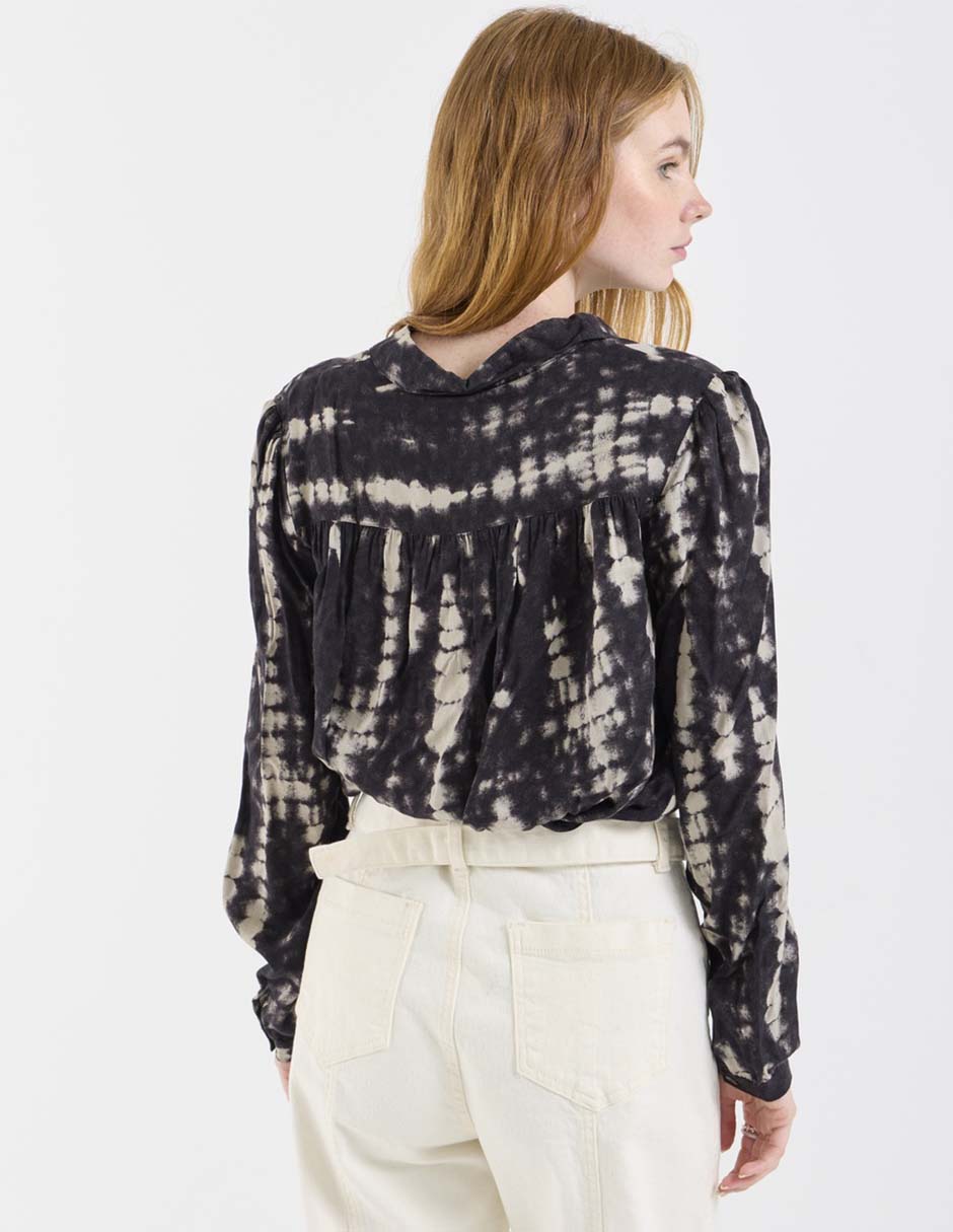Blusa camisera manga larga para mujer 2