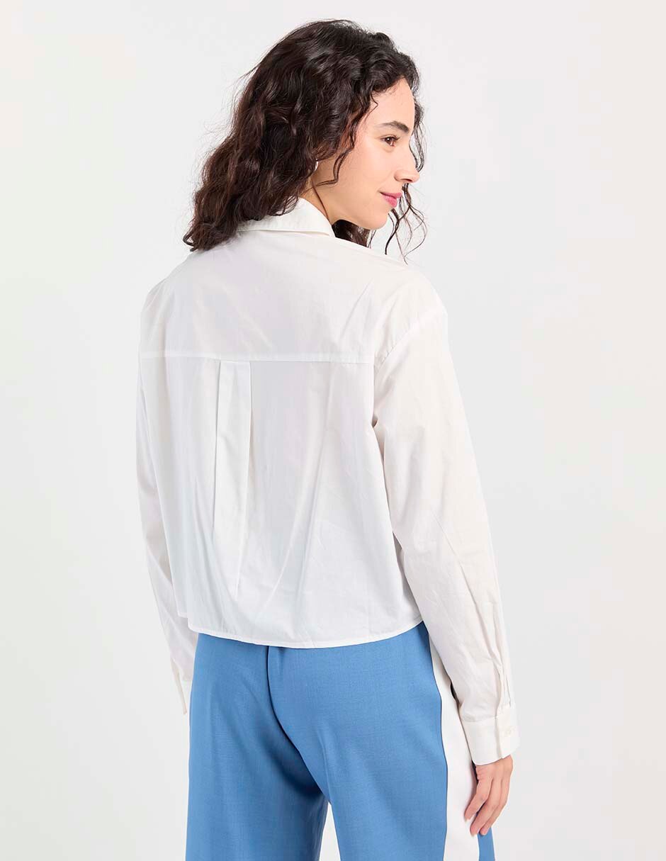 Blusa camisera manga larga para mujer 2