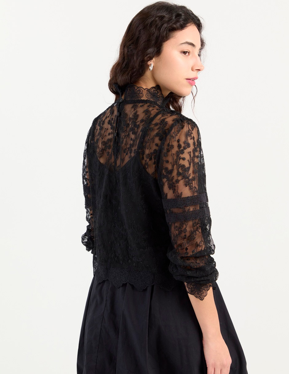 Blusa manga larga para mujer 2
