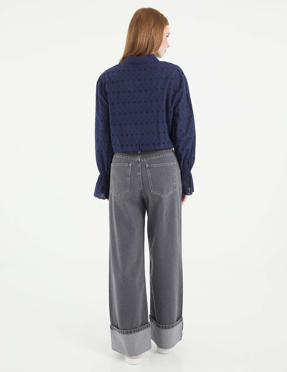 Jeans amplio para mujer 2