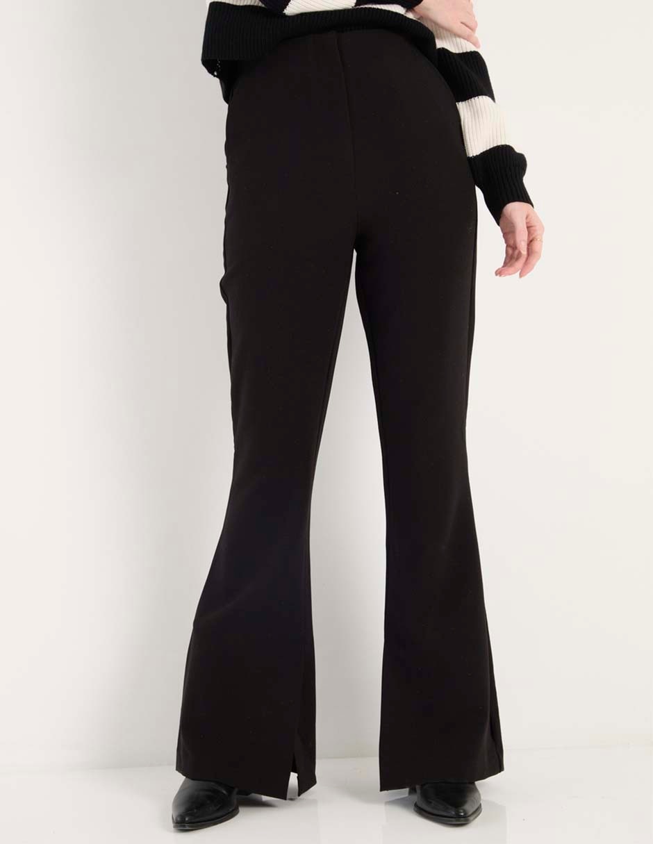 Pantalón de vestir acampanado para mujer