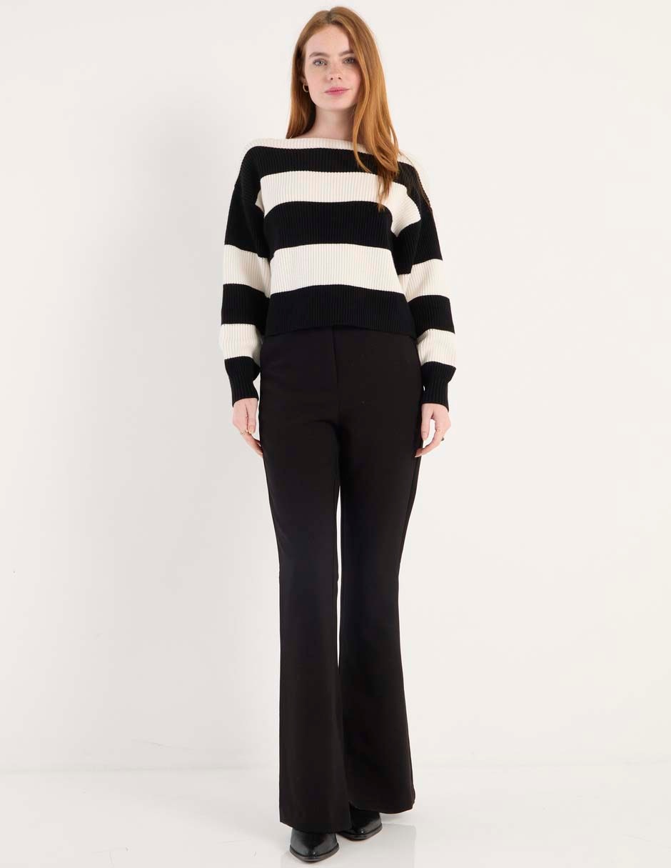 Pantalón de vestir acampanado para mujer 3
