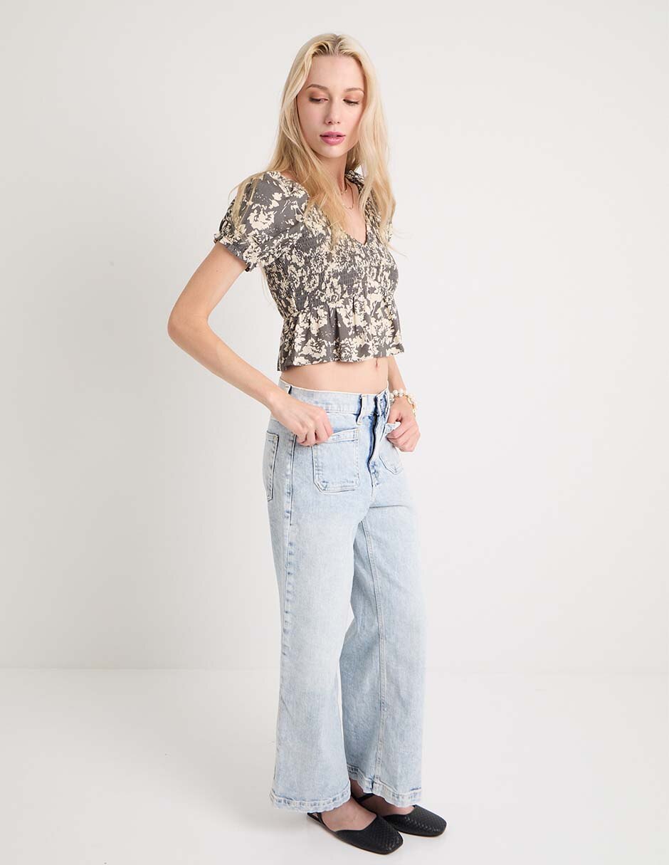 Blusa manga corta para mujer 2