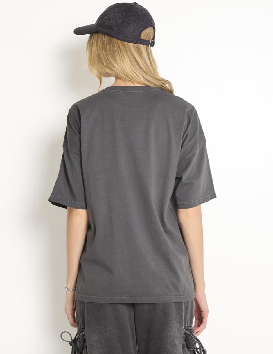 Playera manga corta cuello redondo para mujer 2