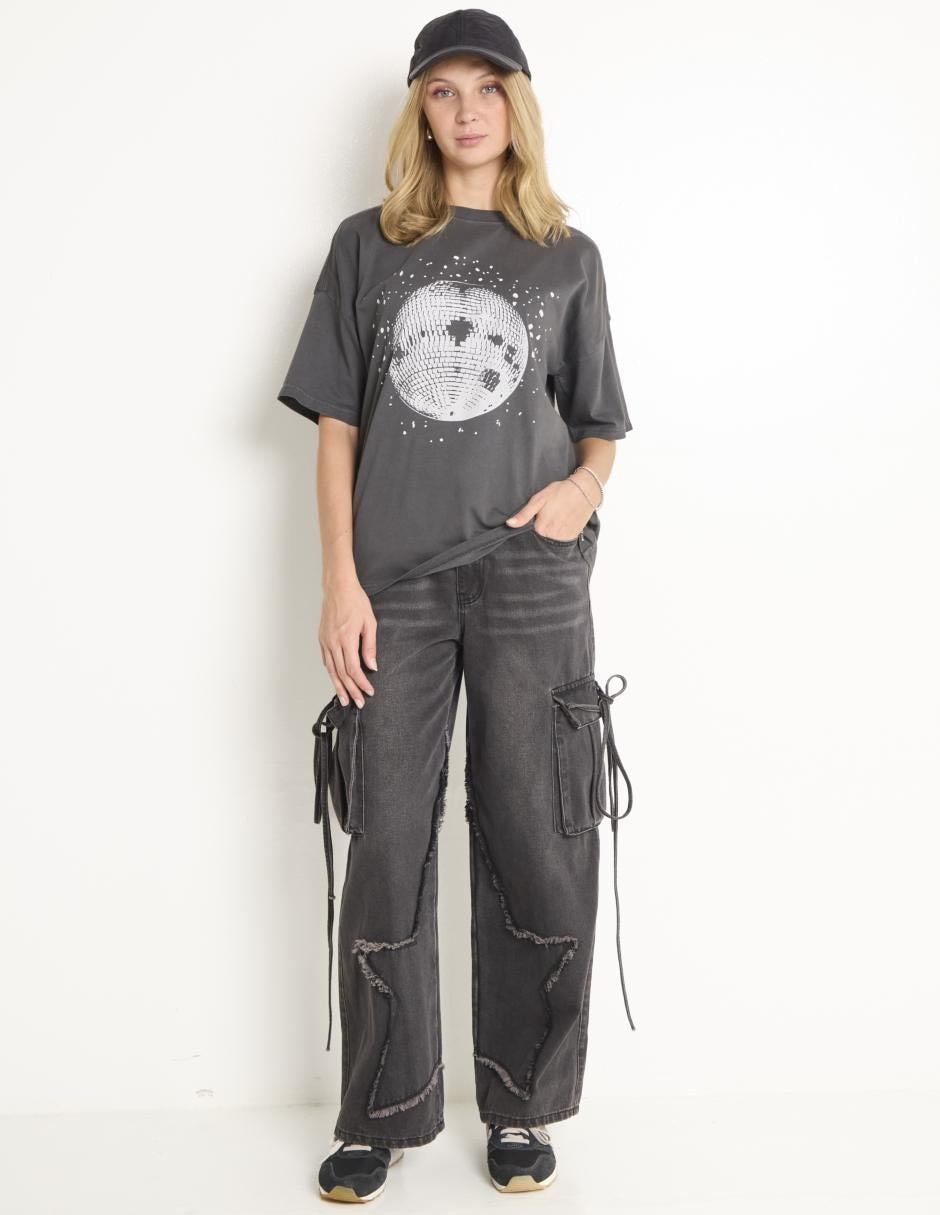 Playera manga corta cuello redondo para mujer 3
