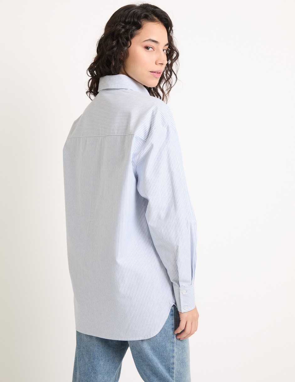 Blusa camisera manga larga para mujer 2