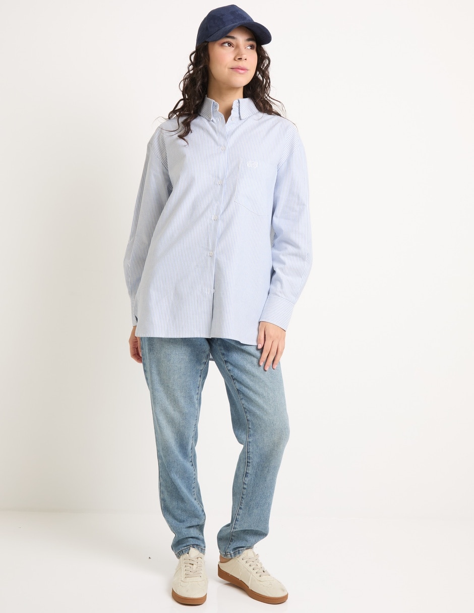 Blusa camisera manga larga para mujer 3