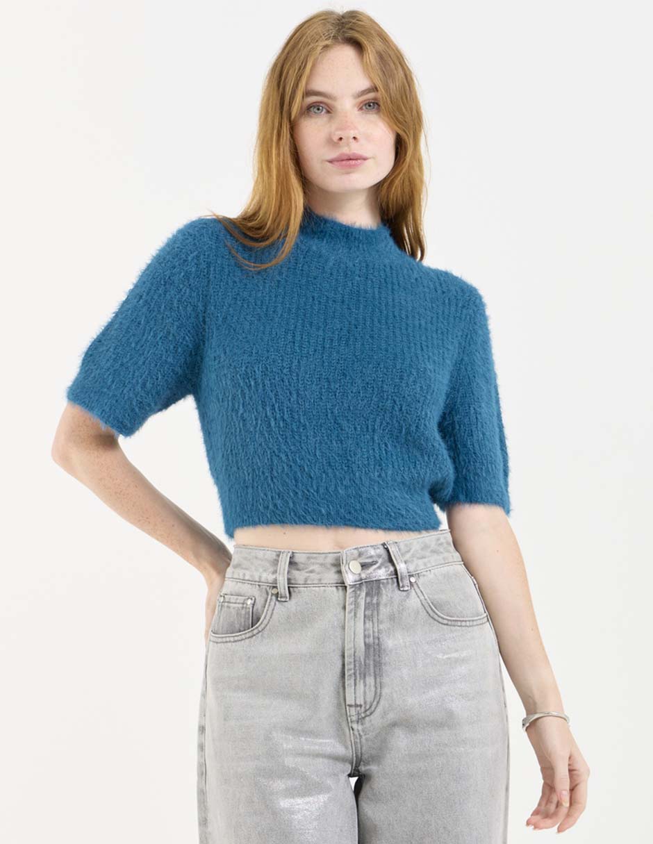 Top cuello alto