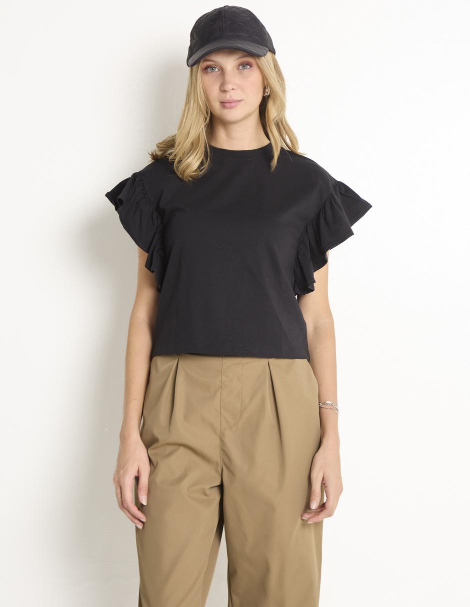 Blusa manga corta para mujer