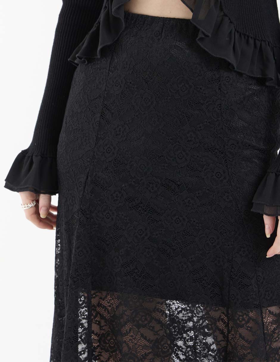 Falda crop a la cintura 4
