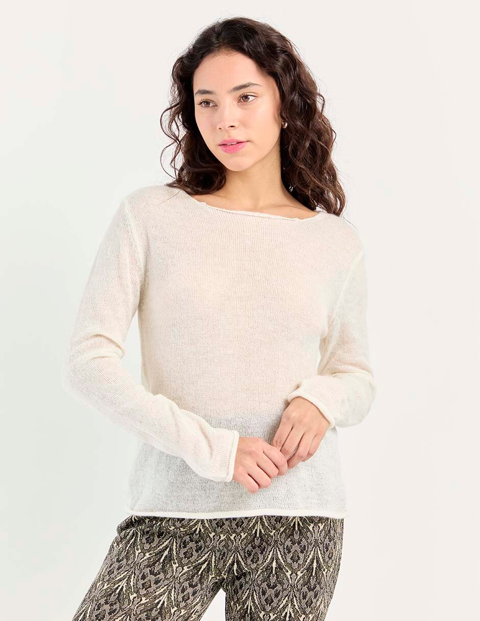 Blusa manga larga para mujer